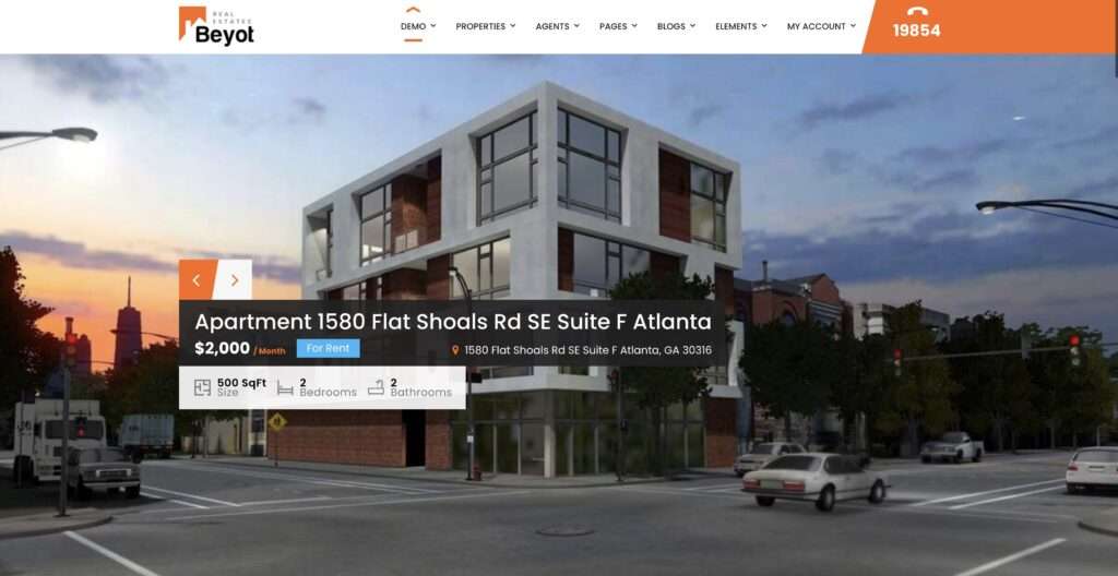 Modern Real Estate web design