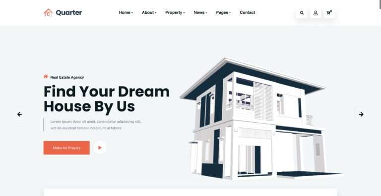 website design for real estate with wordpress