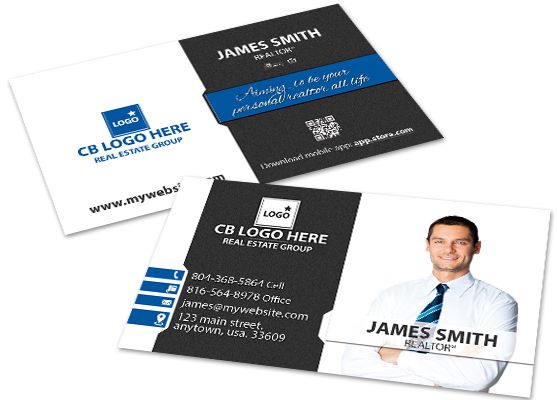business cards for real estate companies