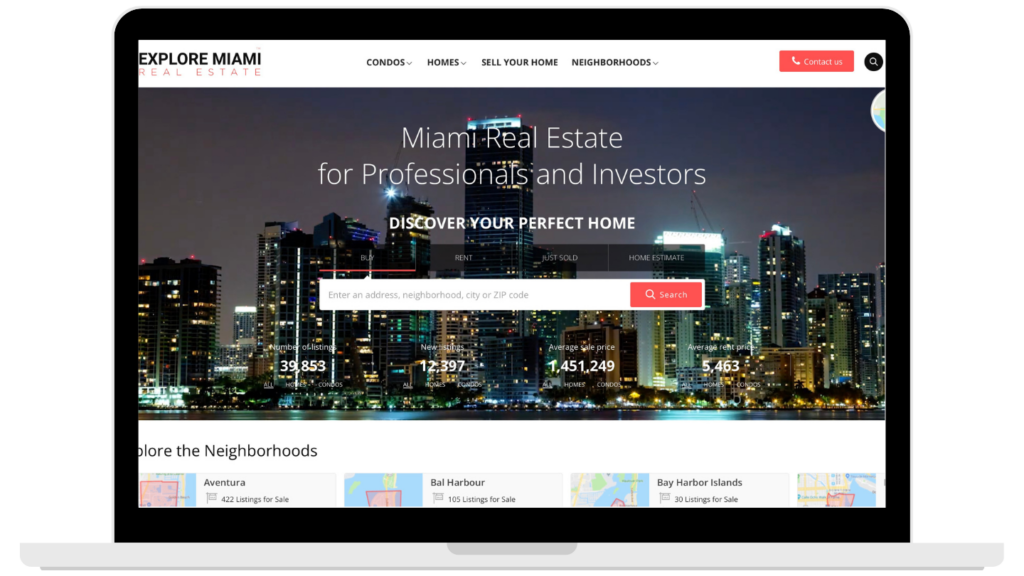 commercial real estate web design