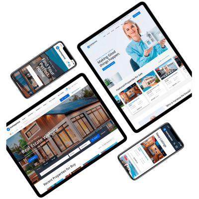 real estate web design on all devices